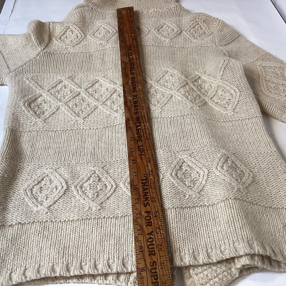 Vintage Wool Sweater Jacket with hood & toggle buttons womens size 40 Bonnie Lee - Picture 15 of 15